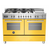 fogão pro 6q e chapa - forno duplo elétrico 138l - amarelo - 120 cm - 220v bertazzoni