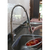 misturador monocomando de cozinha com ducha retrátil - linha valkyrie flute - níquel escovado - codda - comprar online