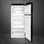 refrigerador preto 2 portas - 440l - série anni 50 - 80 cm - 220v - smeg - loja online