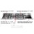 fogão professional 5q com mesa vitrocerâmica - forno duplo elétrico 124l - inox - 120 cm - 220v lofra - loja online