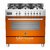 fogão pro 6q - forno elétrico 108l - laranja - 90 cm - 220v bertazzoni