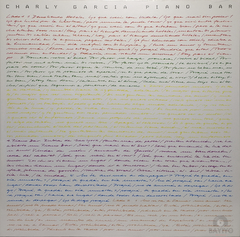 Vinilo Lp - Charly Garcia - Piano Bar - Nuevo Cerrado 2020 - comprar online