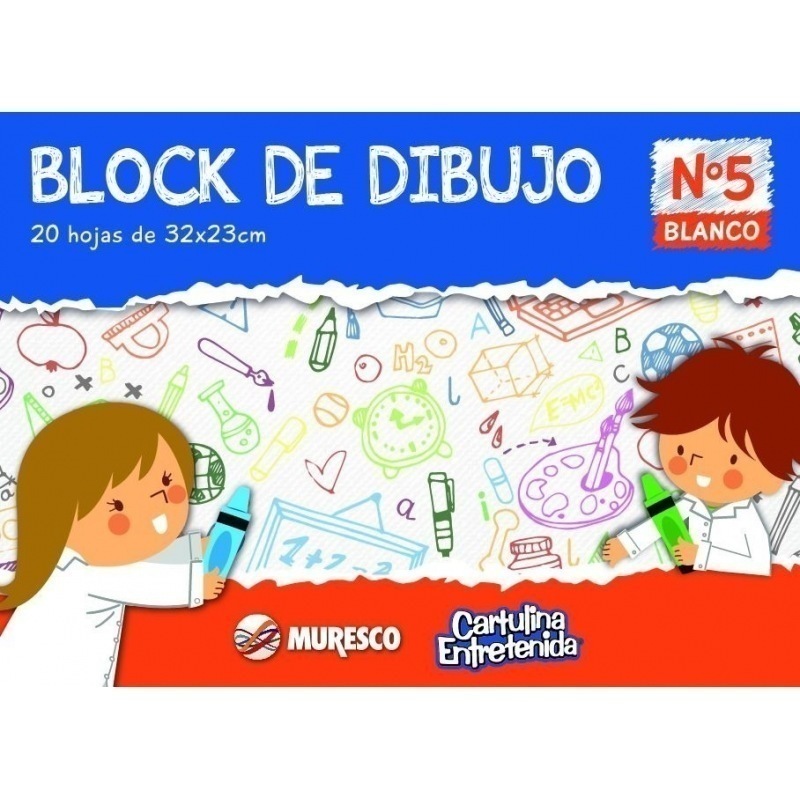 BLOCK DE DIBUJO MURESCO N5 BLANCO 20 HOJAS