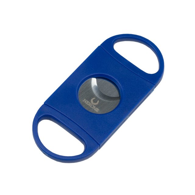 Cortador charutos NERONE Basic lâmina dupla plástico azul