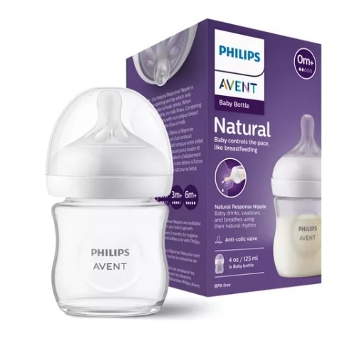 Mamadeira P tala 3.0 125ml Transparente Phillips Avet