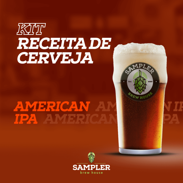 KIT DE RECEITA AMERICAN IPA - Sampler Brew House