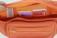 Pochete crossbody laranja com forro impermeável - loja online