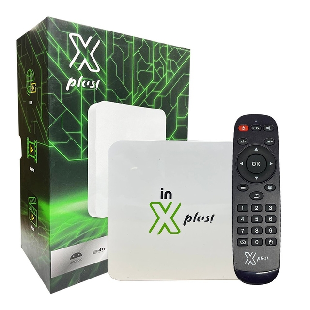 TV Box Canais IPTV Vitalício In X Plus In 4k Box Tv Hd 4k Wi-Fi