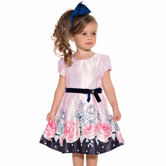 VESTIDO INFANTIL DIFORINI ESTAMPADO FLORAL