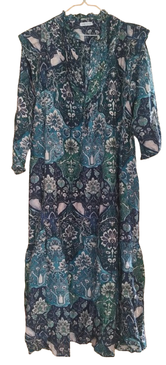VESTIDO MARIA CHER LARGO ESTAMPADO INDI Casa Diurno