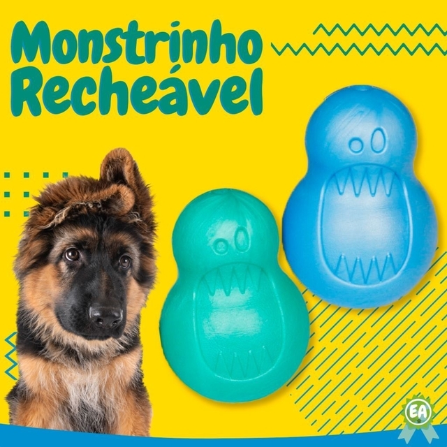 Brinquedo Pet Games Monstrinho Verde G