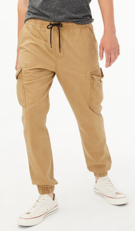 Jogger color camel clearance