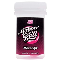 Bolinha Pepper Comestível com 2 uni Morango