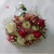 Buquê de noiva com rosas vermelhas e brancas ,astromelias rosa ,Pinóquio branco,egipsofila  cabo com fita floral e laços de fita branca para qualquer ocasião.