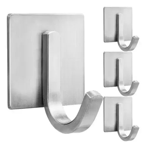 Colgador de pared adhesivo acero x3pcs