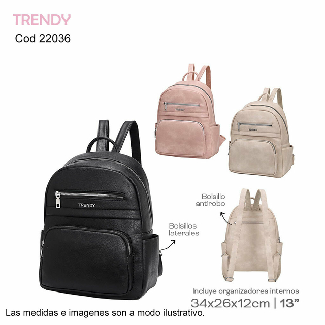 Mochilas shops ecocuero trendy