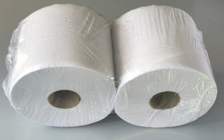 Papel limpieza bobina industrial blanca x 2u.