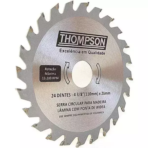 DISCO SERRA CIRC 4.3/8 24DT THOMPSON - REF 585