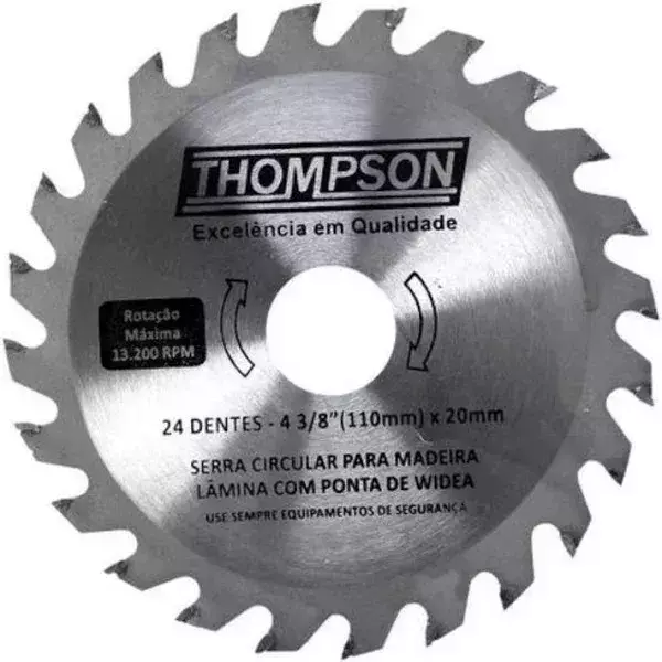 DISCO SERRA CIRC 4.3/8 24DT THOMPSON - REF 585