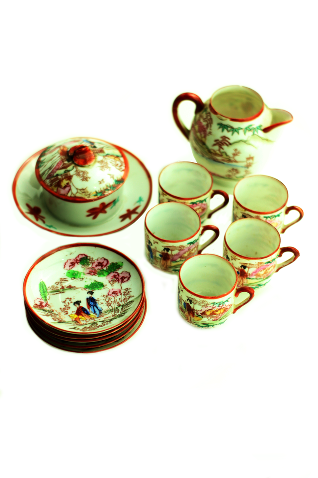 Conjunto de chá/café completo- Porcelana Real 00104