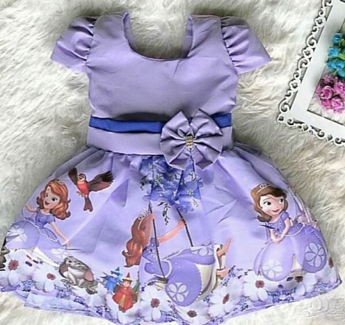 VESTIDO PRINCESA SOFIA 2 ANOS PRONTA ENTREGA.