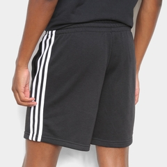 SHORTS ADIDAS MOLETOM 3 LISTRAS MASCULINO - comprar online