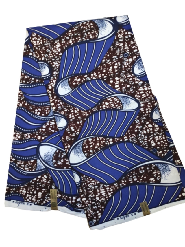 Tecido Ankara Azul Comprar Em Toque Africano