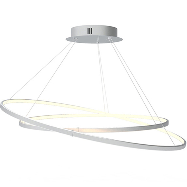 COLGANTE SATURNO DOBLE CIRCULAR LED ARO 80 100CM 108W