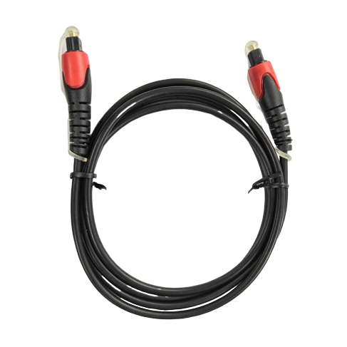 Cable Optico Audio Digital Fibra Toslink Plug A Plug 2 Mts