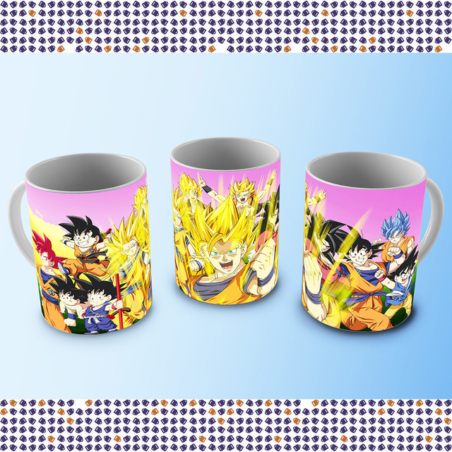 Caneca Goku e Personagens do Dragon Ball Z