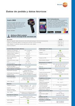 Testo 868 - Cámara termográfica 160 x 120 píxeles, App - ACCURAXY SAS