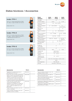 TESTO 770-1 Pinza Amperométrica True Rms CA/CC - ACCURAXY SAS