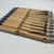 Bolígrafos de Bambú c/punta plateada con logo x 100 unidades