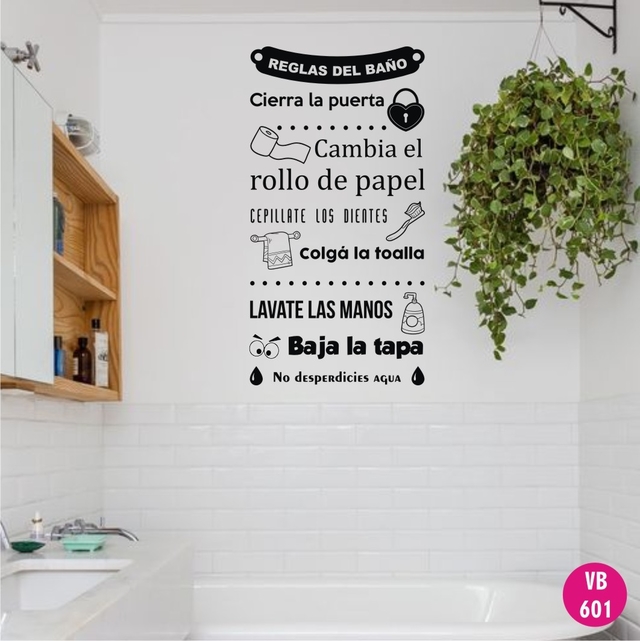 Vinilos decorativos para baños o cocina o pared - Comprar Stickers al mejor  precio - imprimime - Imprenta y gráfica Offset y Digital