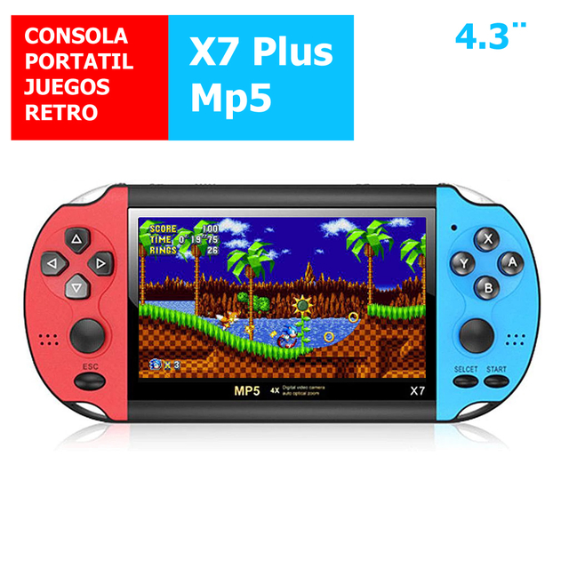 Consola de Juegos portátil mp4 player mp5 player de Juegos 4.3