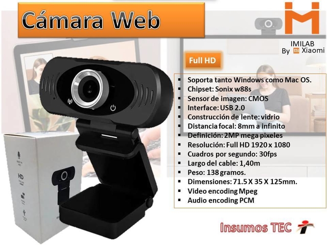 Camara web xiaomi online 1080p