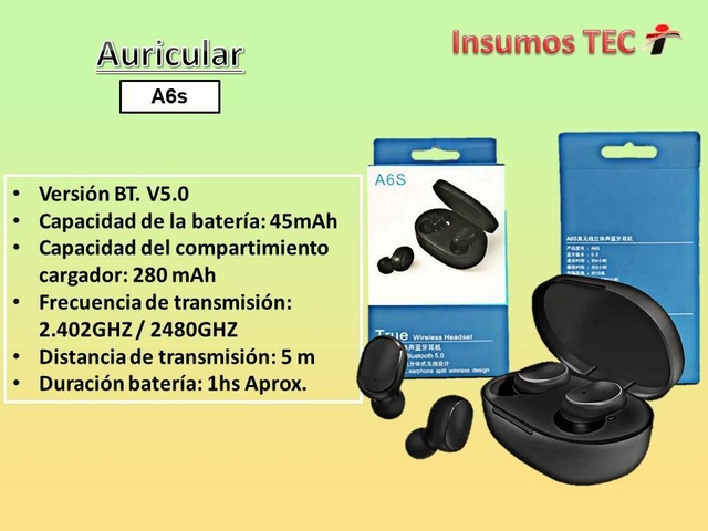 Auriculares inalambricos caracteristicas shops