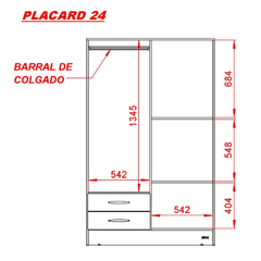 Placard 4 puertas Venecia