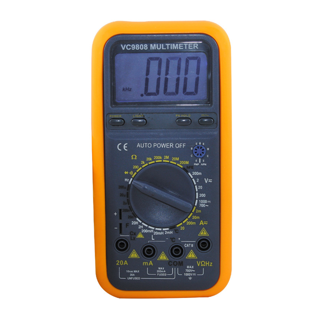 Multímetro digital 1000v 20Ah - KAISE VC9808+ - SIA Suministros