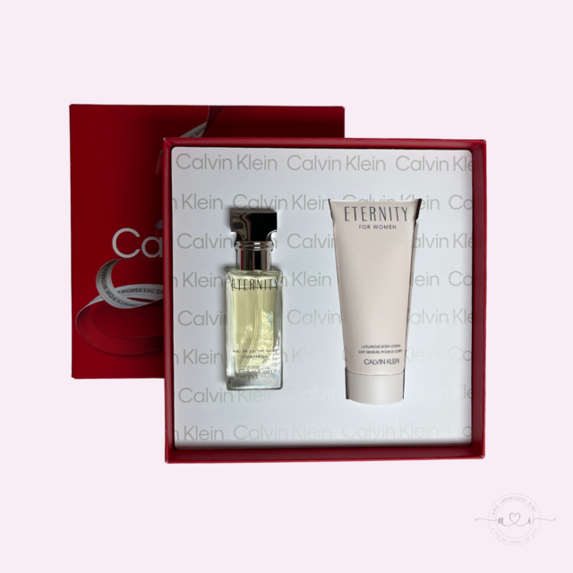 CALVIN KLEIN KIT ETERNITY EAU DE PARFUM 100ML + MINI + HIDRATANTE FEMININO  - Beaty Outlet Perfumes Importados