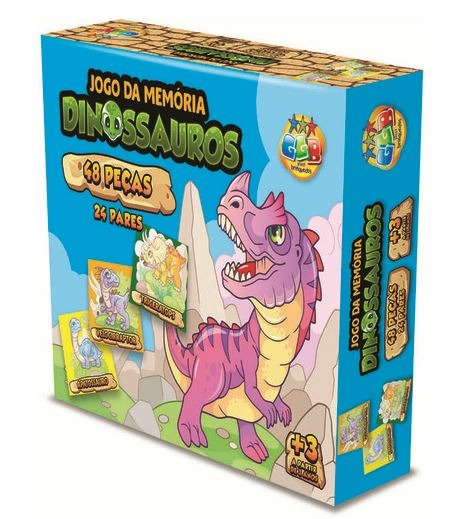 Jogo Da Memória - Dinossauros - Pais & Filhos - Jogos de Memória e