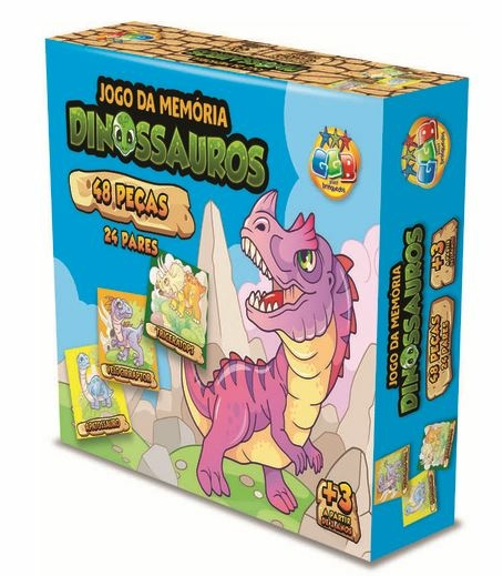 Jogo da Memória Infantil Dinossauro País e Filhos