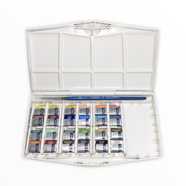 Acuarelas En Pastilla Cotman Winsor Newton 24