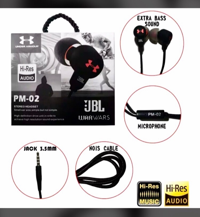 Auriculares jbl con fashion cable