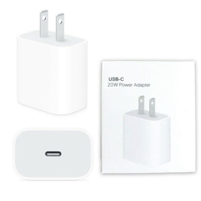 Cargador 20W iPhone USB-C Pata Americana Power Adapter Apple