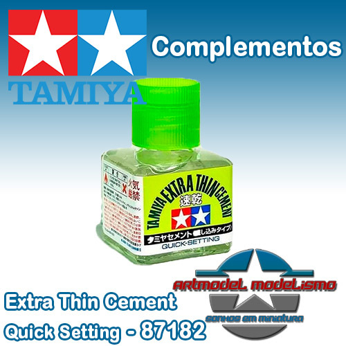 Tamiya 87182 Extra Thin Cement, Quick Set - 40ml