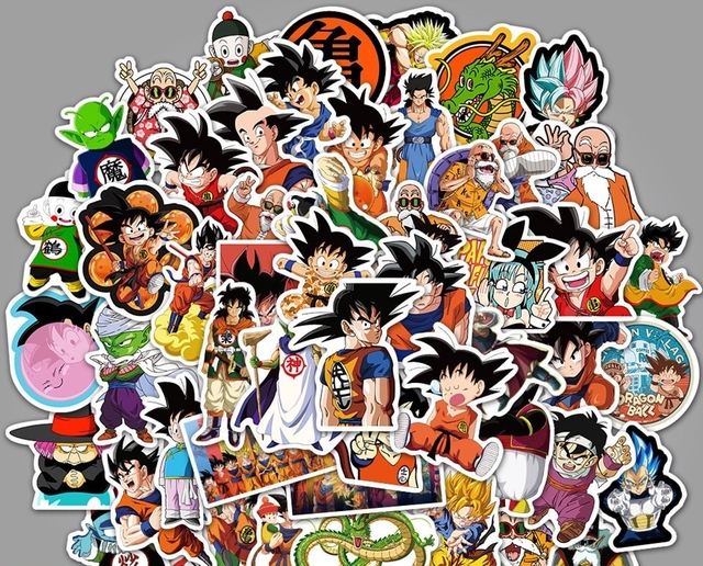 Pronta Entrega - Adesivos Anime Dragon Ball - Pack com 10