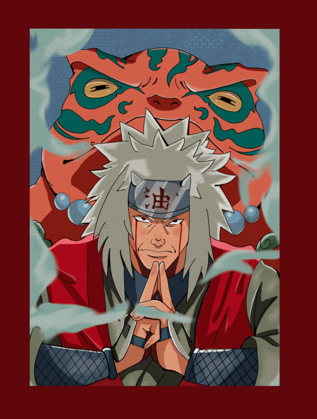 Quadro decorativo Poster Jiraya Naruto Anime Desenho Arte para sala quarto  em Promoção na Americanas