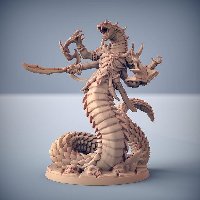 Serpente Gigante Cobra Miniature 3d Compatible With Dungeons 