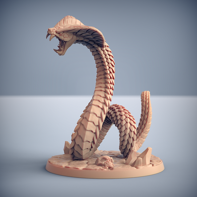 Serpente Gigante Cobra Miniature 3d Compatible With Dungeons and